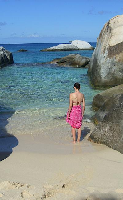 woman at the baths